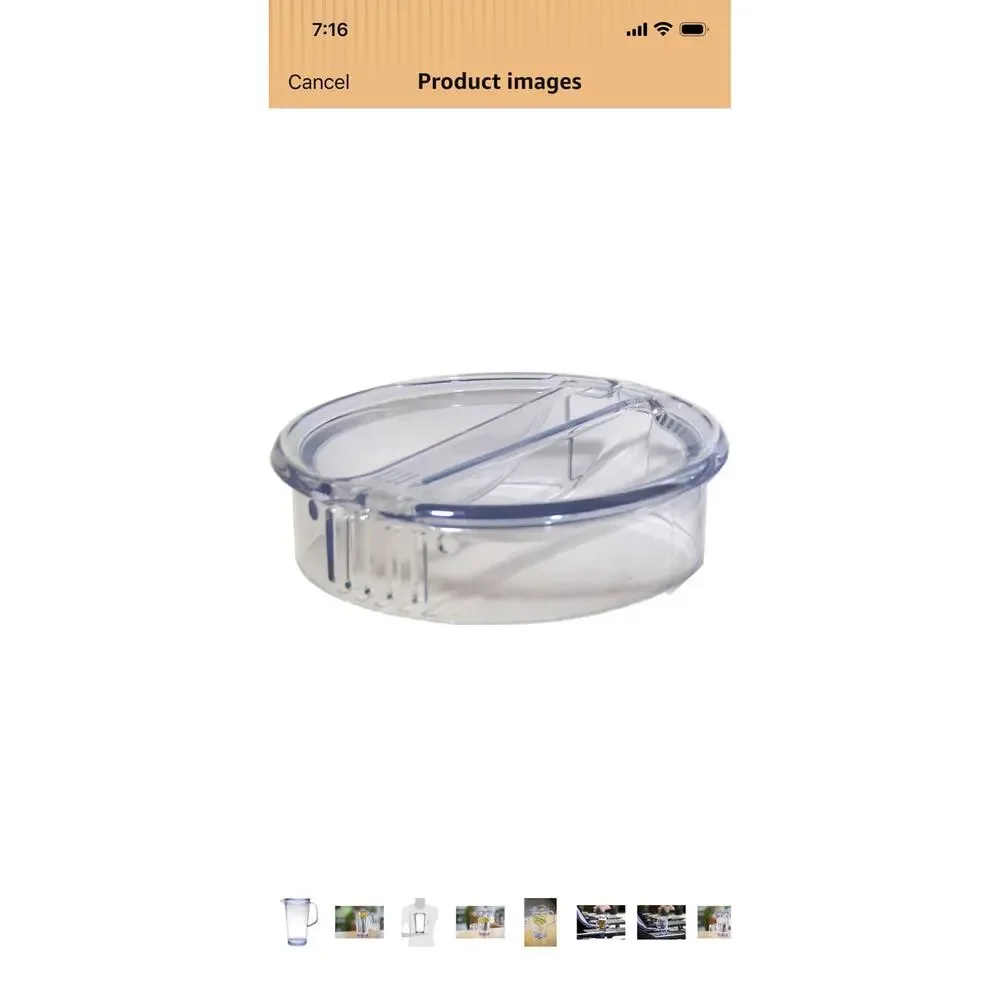Service Ideas Clear Cold Beverage Pitcher 1.9L 64oz BPA‑Free Plastic w/ Lid